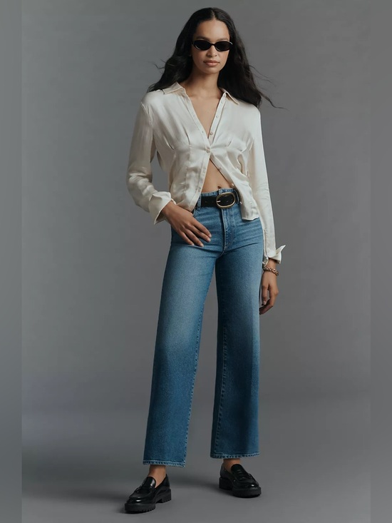 PAIGE Denim - PAIGE Sasha ankle wide leg jean